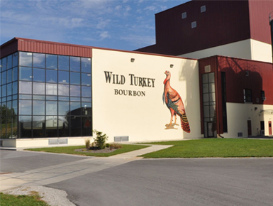 The Wild Turkey Bourbon distillery building exterior