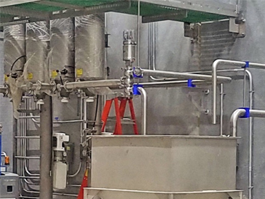 Stainless processing equipment and instrumentation on the Williams-Carver rendering line