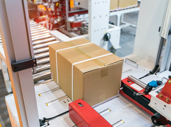 Automated conveyor system moving material through a plant